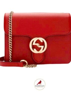 Gucci Interlocking G Small Dollar Red Crossbody
